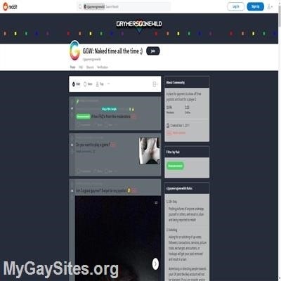 GaymersGoneWild main page